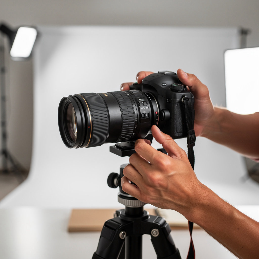 MoryTakesPhotos professional photographer capturing corporate headshots and product images for business clients